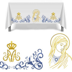 Embroidery Design Juego De Manteles Marianos 622..