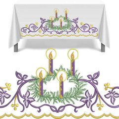 Embroidery Design Juego De Manteles Marianos 622..