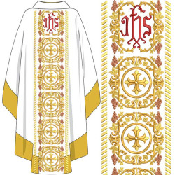 Diseño Para Bordado Juego Para Jhs Cruz Y Uvas Galón 1 Metro