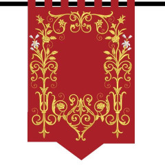 Matriz De Bordado Conjunto Para Estandarte De 40 Cm Pa..