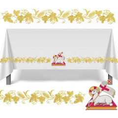 Matriz De Bordado Conjunto Cordeiro Com Trigos E Uvas ..