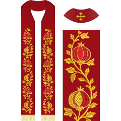 Matriz De Bordado Conjunto Para Estola Romãs 651..