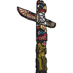 Embroidery Design Mayan Totem