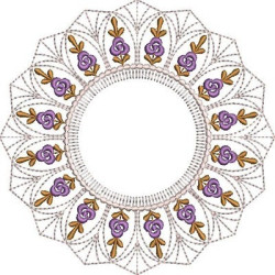 Diseño Para Bordado Mandala Floral 4