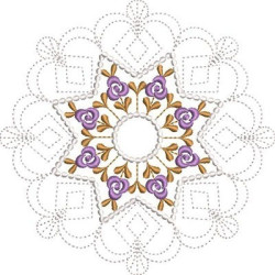 Embroidery Design Floral Mandala 5