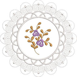 Diseño Para Bordado Mandala Floral 7