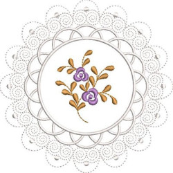 Matriz De Bordado Mandala Floral 7