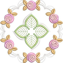 Diseño Para Bordado Mandala Floral 11