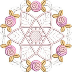 Diseño Para Bordado Mandala Floral 12