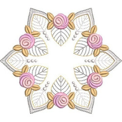 Diseño Para Bordado Mandala Floral 17
