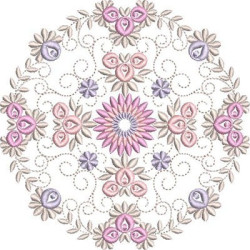 Embroidery Design Floral Mandala 19