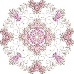 Diseño Para Bordado Mandala Floral 20