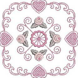 Diseño Para Bordado Mandala Floral 22