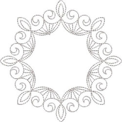 Diseño Para Bordado Mandala Floral 36