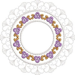 Diseño Para Bordado Mandala Floral 35