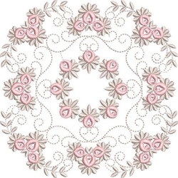 Diseño Para Bordado Mandala Floral 26