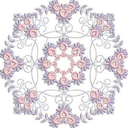 Embroidery Design Floral Mandala 28