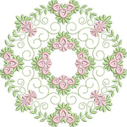 Matriz De Bordado Mandala Floral 29