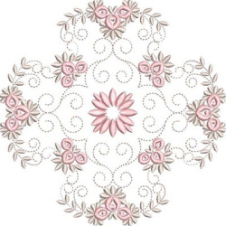 Matriz De Bordado Mandala Floral 30