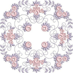 Diseño Para Bordado Mandala Floral 32