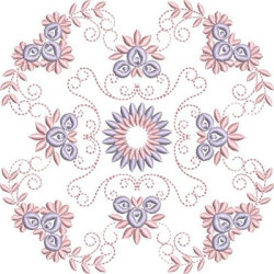 Diseño Para Bordado Mandala Floral 33