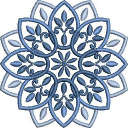Diseño Para Bordado Mandala Floral 34