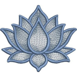 Diseño Para Bordado Flor De Loto 10 Cm