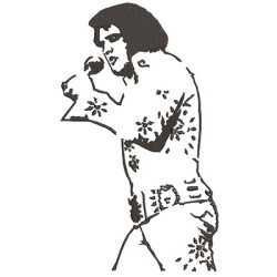 Embroidery Design Elvis Presley