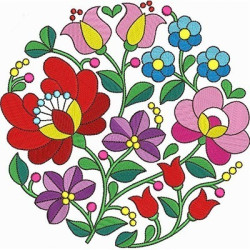 Embroidery Design Hungarian Flowers 4