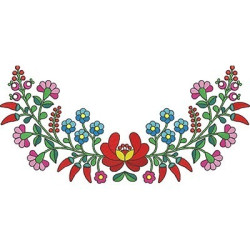 Diseño Para Bordado Flores Húngaras 6