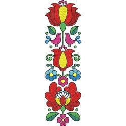 Diseño Para Bordado Flores Húngaras 7