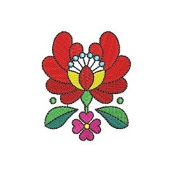 Diseño Para Bordado Flores Húngaras 10