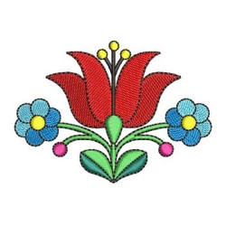 Diseño Para Bordado Flores Húngaras 12