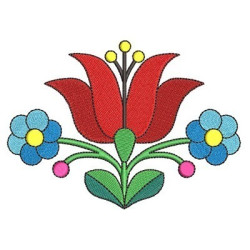 Embroidery Design Hungarian Flowers 15