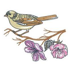 Embroidery Design Bird On The Wind 2
