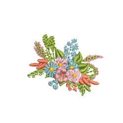 Embroidery Design Floral Arrangement 1