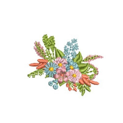 Matriz De Bordado Arranjo Floral 1