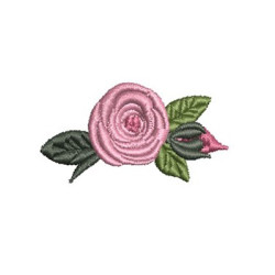 ROSA CON BOTÓN PEQUEÑO