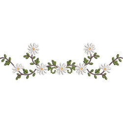 Embroidery Design Floral Frame 49