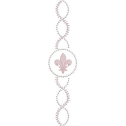 Embroidery Design Acacia Frame With Balls And Lis Flower 4