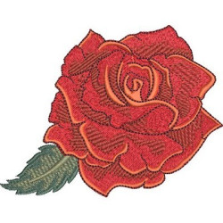 Embroidery Design Rose 13 Cm