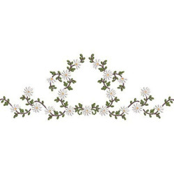 Embroidery Design Floral Frame 51