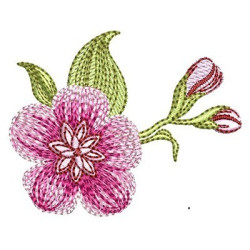 Matriz De Bordado Flor Do Campo 4