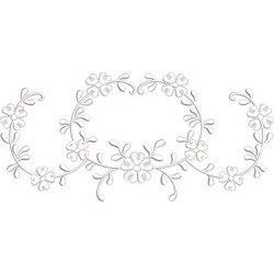 Diseño Para Bordado Marco Floral 52