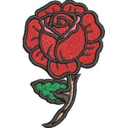 Embroidery Design Rose 8 Cm