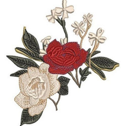 Embroidery Design Flower Arrangement