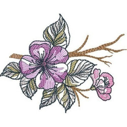 Embroidery Design Field Flowers 4