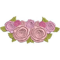 Diseño Para Bordado Arreglo De Rosas 4