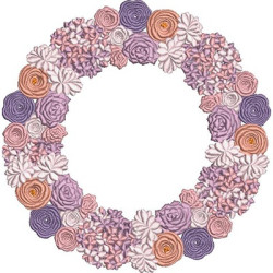 Embroidery Design Giant Wire Miscellaneous Flowers