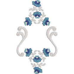 Embroidery Design Floral With Arabescics